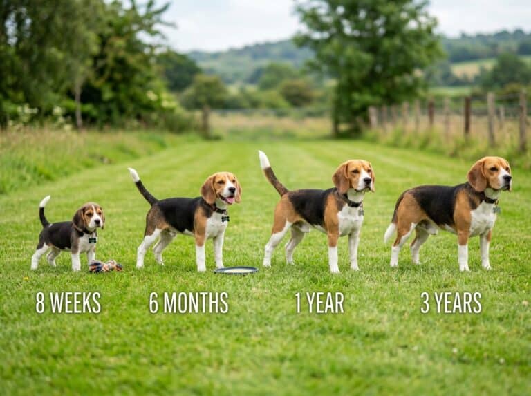 beagle size by age