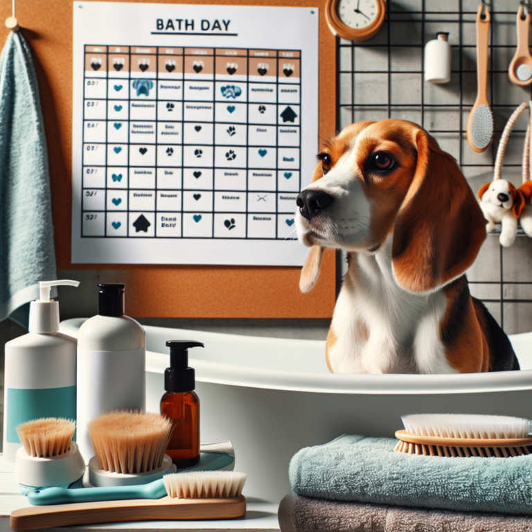 "Creating a Bathing Schedule for Your Long-Haired Beagle