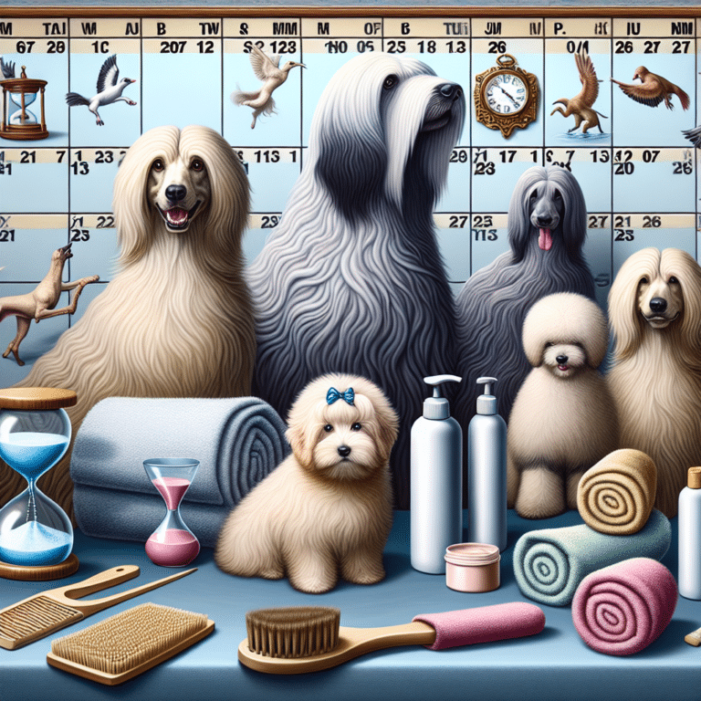 Bathing Schedule for Long-Haired Dogs
